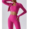 Женский спортивный комплект Leggings + Top + Crop top model 54